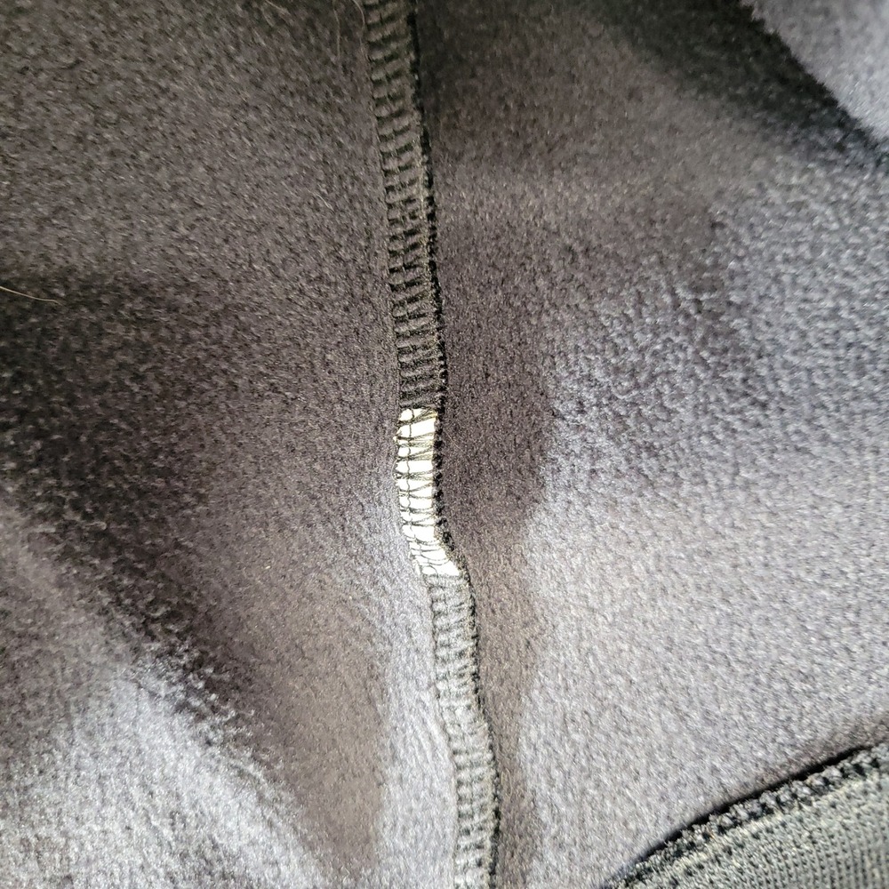 Fabletics Mock Neck Sweatshirt Womens Large Black Athleisure Thumbhole Fleece - Picture 4 of 8